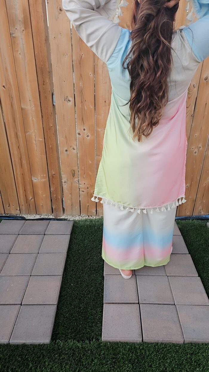 Ombre Crepe Cord Set - Image 3