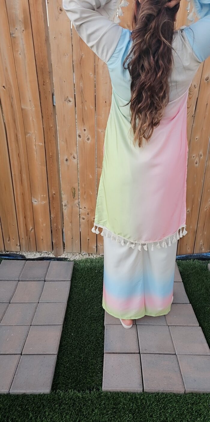 Ombre Crepe Cord Set - Image 8