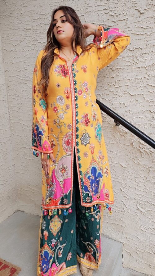 Maharani vol. 2 yellow partywear coord set