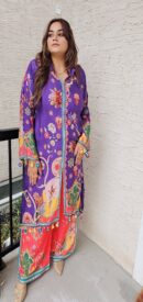 Maharani Purple Partywear coord set