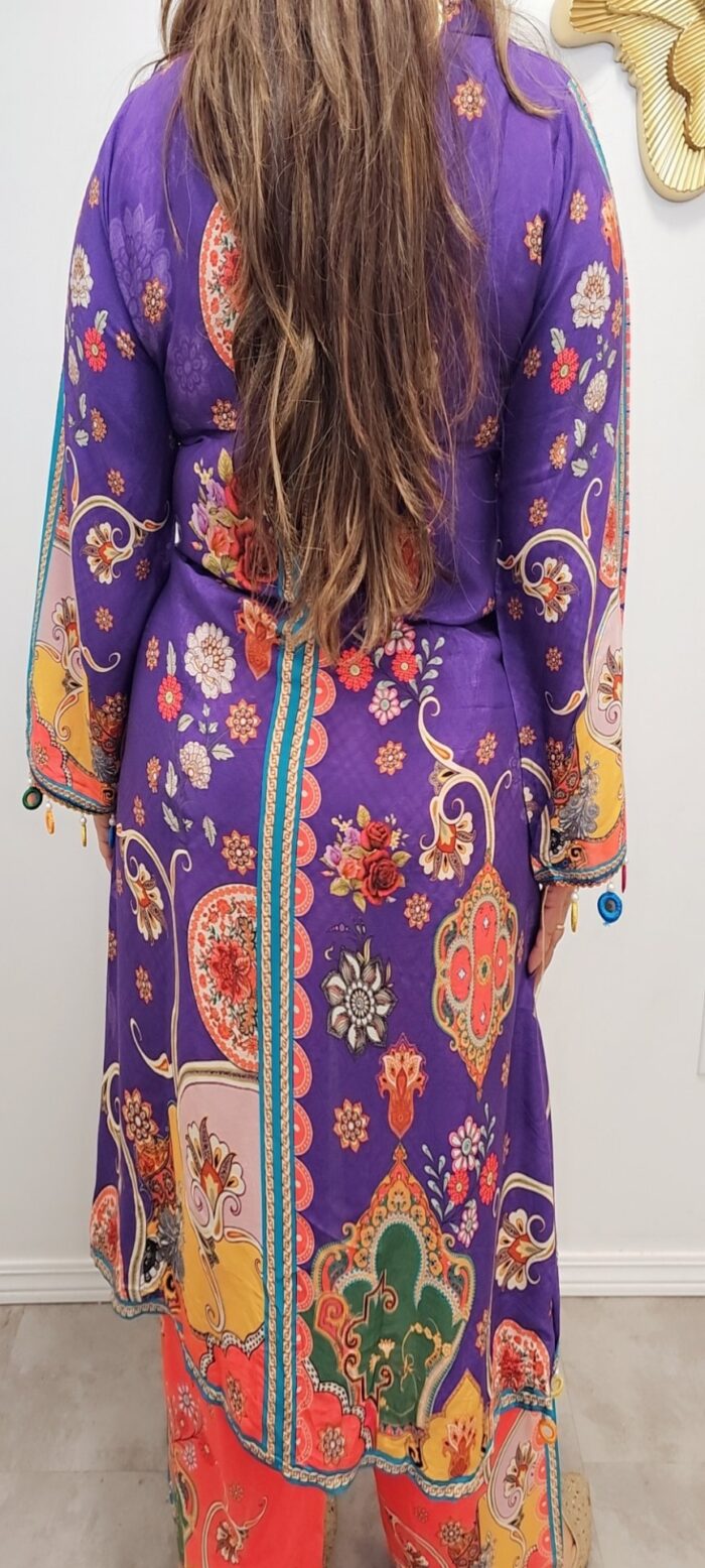 Maharani Purple Partywear coord set - Image 2