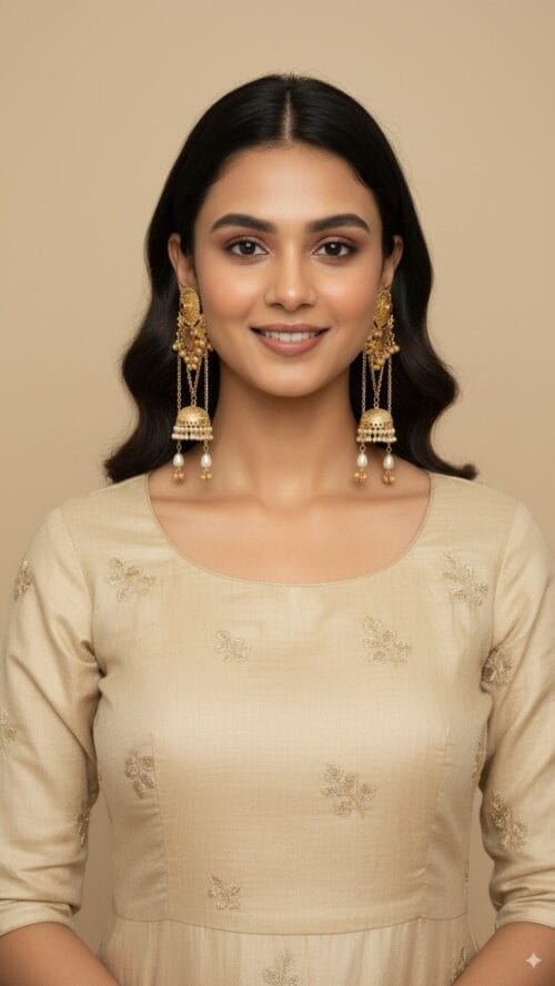 kashmiri Jhumki Earrings