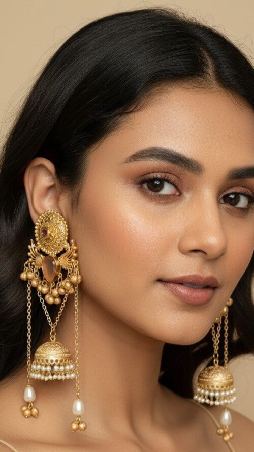 kashmiri Jhumki Earrings