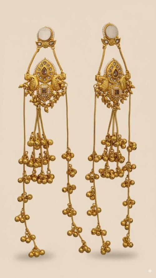 Kashmiri Gold Plated Earrings
