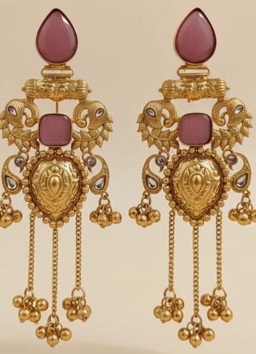 Kashmiri Antique Jhumki Earrings