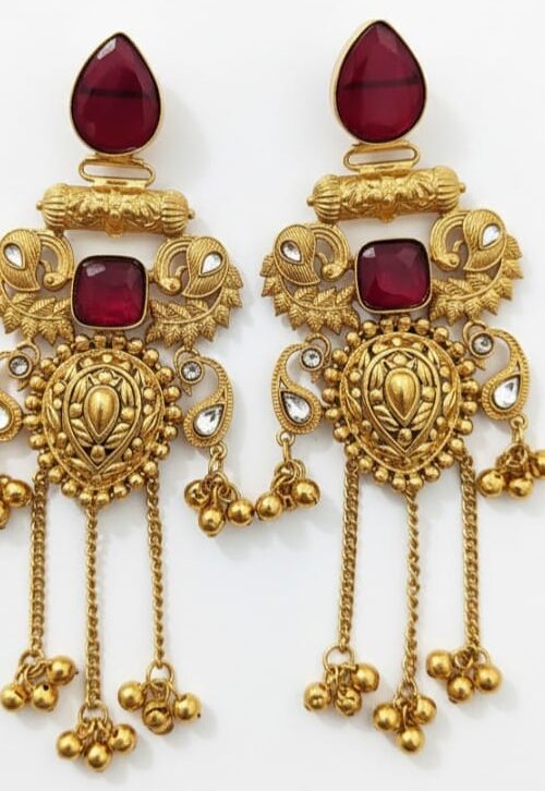 Kashmiri Glass Bead Earrings