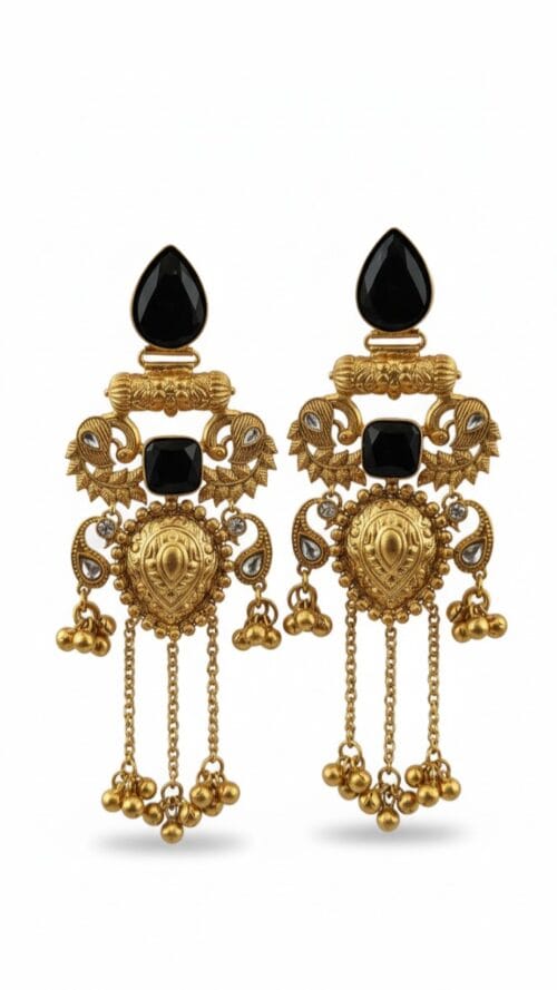 Kashmiri Meenakari Hoop Earrings