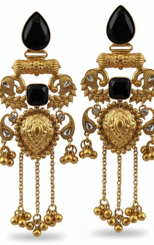 Kashmiri Meenakari Hoop Earrings