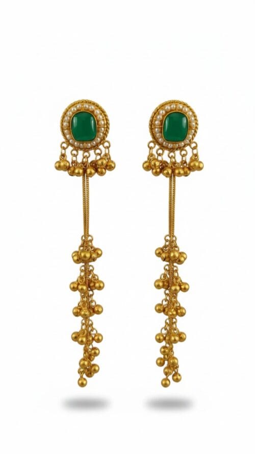 Kashmiri Gold Dome Earrings