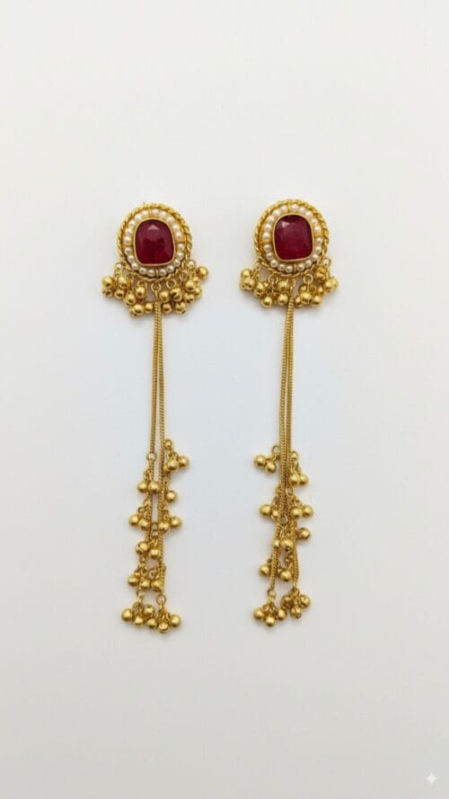 Kashmiri Hand Painted Earrings