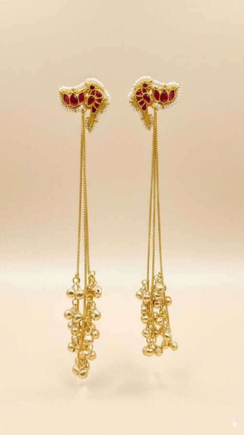 Kashmiri Pearl Stud Earrings