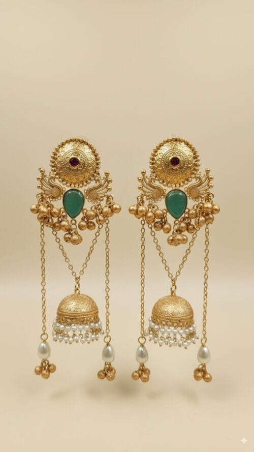 Kashmiri Festival Hoop Earrings