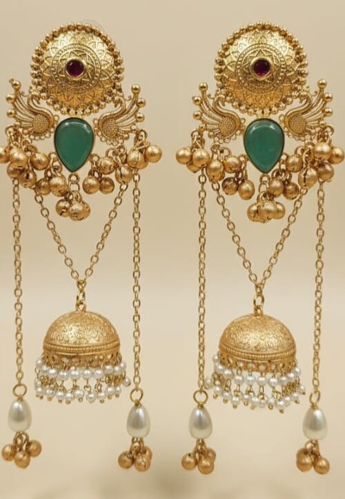 Kashmiri Festival Hoop Earrings