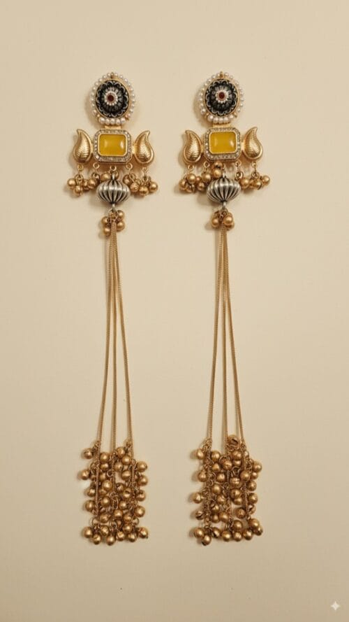 Kashmiri Pearl Drop Earrings