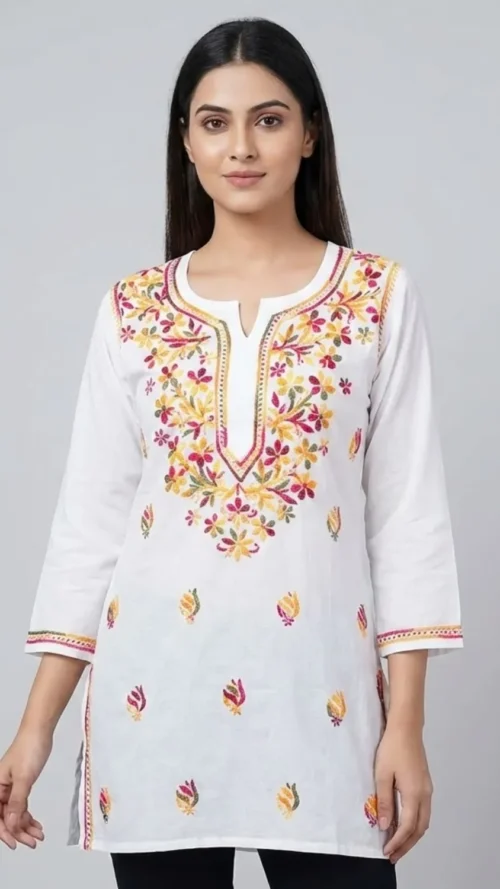 Lucknavi Multi-Thread Short Kurtis