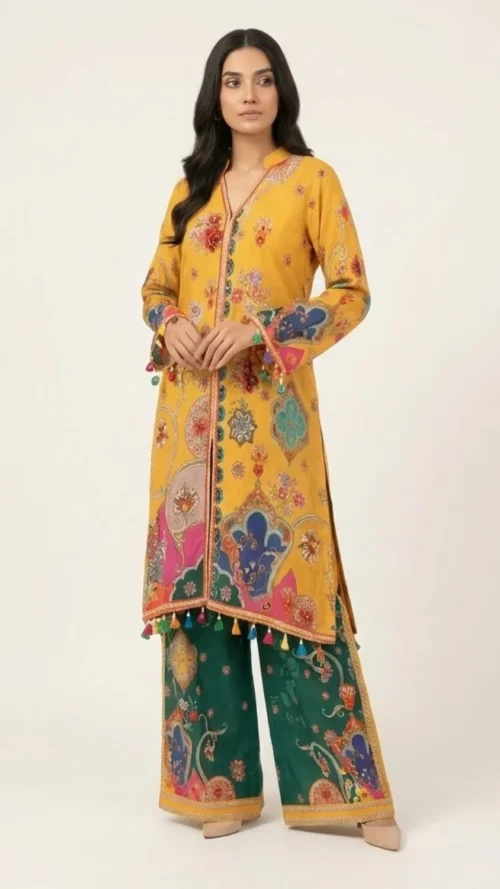 Maharani vol. 2 yellow partywear coord set