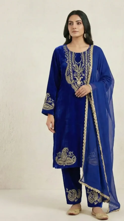 Pure Velvet beautiful 3 piece suit with duppatta