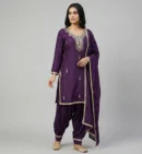 Beautiful with duppatta Afgani 3 piece suit - Roman Silk Fabric